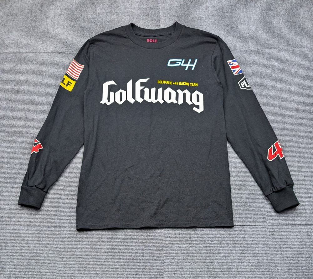 Golf Wang x +44 Lewis Hamilton Shirt Mens Small Black AOP Graphic Racing Team
